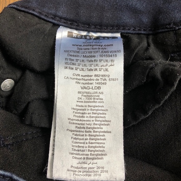 🎄  Noisy may blue jeans SZ L/XL - Picture 11 of 12